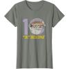 imageStar Wars The Mandalorian The Child Kids 10th Birthday TShirtOlive Heather