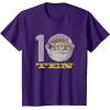 imageStar Wars The Mandalorian The Child Kids 10th Birthday TShirtPurple