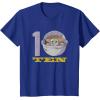 imageStar Wars The Mandalorian The Child Kids 10th Birthday TShirtRoyal Blue