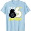 imageStar Wars Darth Vader 6th Birthday TShirt TShirtBaby Blue