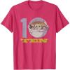 imageStar Wars The Mandalorian The Child Kids 10th Birthday TShirtRed Heather