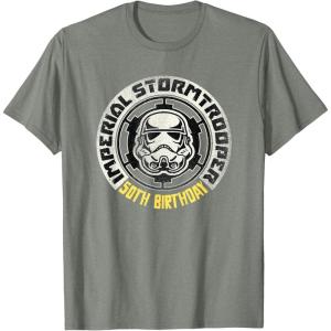 imageStar Wars Imperial Stormtrooper 50th Birthday TShirtOlive Heather