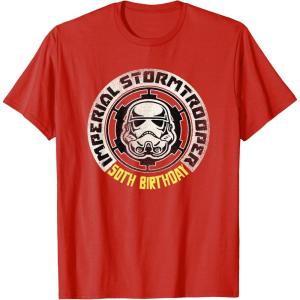 imageStar Wars Imperial Stormtrooper 50th Birthday TShirtRed