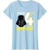 imageStar Wars Darth Vader 4th Birthday TShirt TShirtBaby Blue