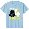 imageStar Wars Darth Vader 4th Birthday TShirt TShirtBaby Blue