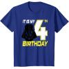 imageStar Wars Darth Vader 4th Birthday TShirt TShirtRoyal Blue