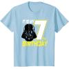 imageStar Wars Darth Vader 7th Birthday TShirt TShirtBaby Blue