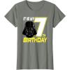 imageStar Wars Darth Vader 7th Birthday TShirt TShirtOlive Heather