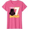 imageStar Wars Darth Vader 7th Birthday TShirt TShirtPink Heather