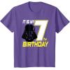 imageStar Wars Darth Vader 7th Birthday TShirt TShirtPurple Heather
