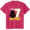 imageStar Wars Darth Vader 7th Birthday TShirt TShirtRed Heather