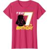 imageStar Wars Darth Vader 7th Birthday TShirt TShirtRed Heather