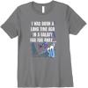imageStar Wars I Was Born A Long Time Ago 50th Birthday Disney Premium TShirtSlate Grey