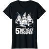 imageStar Wars Stormtrooper Party Hats Trio 5th Birthday Trooper TShirtBlack