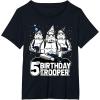 imageStar Wars Stormtrooper Party Hats Trio 5th Birthday Trooper TShirtBlack
