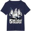 imageStar Wars Stormtrooper Party Hats Trio 5th Birthday Trooper TShirtNavy Blue