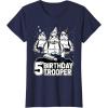 imageStar Wars Stormtrooper Party Hats Trio 5th Birthday Trooper TShirtNavy Blue