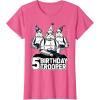 imageStar Wars Stormtrooper Party Hats Trio 5th Birthday Trooper TShirtPink Heather