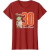 imageStar Wars Yoda 30th Birthday TShirtCranberry Red