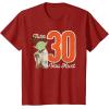 imageStar Wars Yoda 30th Birthday TShirtCranberry Red