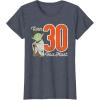 imageStar Wars Yoda 30th Birthday TShirtHeather Blue