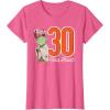 imageStar Wars Yoda 30th Birthday TShirtPink Heather