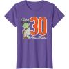 imageStar Wars Yoda 30th Birthday TShirtPurple Heather