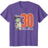 imageStar Wars Yoda 30th Birthday TShirtPurple Heather