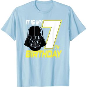 imageStar Wars Darth Vader 7th Birthday TShirt TShirtBaby Blue