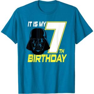 imageStar Wars Darth Vader 7th Birthday TShirt TShirtSapphire Blue
