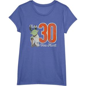 imageStar Wars Yoda 30th Birthday TShirtBright Blue Heather