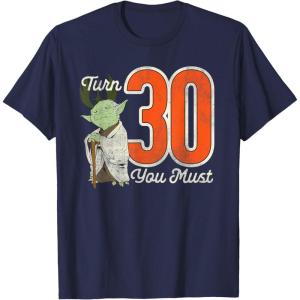 imageStar Wars Yoda 30th Birthday TShirtNavy Blue