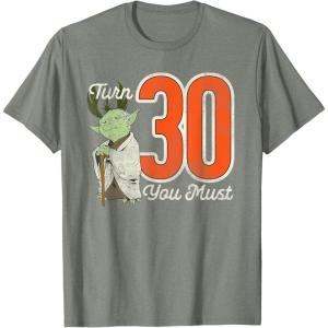 imageStar Wars Yoda 30th Birthday TShirtOlive Heather