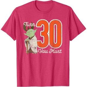 imageStar Wars Yoda 30th Birthday TShirtRed Heather