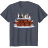 imageStar Wars Character Birthday Cake TShirtHeather Blue