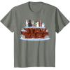 imageStar Wars Character Birthday Cake TShirtOlive Heather