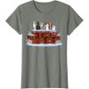 imageStar Wars Character Birthday Cake TShirtOlive Heather