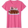 imageStar Wars Character Birthday Cake TShirtPink Heather