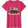 imageStar Wars Character Birthday Cake TShirtRed Heather