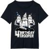 imageStar Wars Stormtrooper Party Hats Trio 4th Birthday Trooper TShirtBlack
