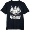 imageStar Wars Stormtrooper Party Hats Trio 4th Birthday Trooper TShirtBlack
