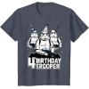 imageStar Wars Stormtrooper Party Hats Trio 4th Birthday Trooper TShirtHeather Blue