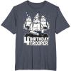 imageStar Wars Stormtrooper Party Hats Trio 4th Birthday Trooper TShirtHeather Blue