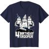 imageStar Wars Stormtrooper Party Hats Trio 4th Birthday Trooper TShirtNavy Blue