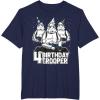 imageStar Wars Stormtrooper Party Hats Trio 4th Birthday Trooper TShirtNavy Blue