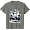 imageStar Wars Stormtrooper Party Hats Trio 4th Birthday Trooper TShirtOlive Heather