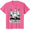 imageStar Wars Stormtrooper Party Hats Trio 4th Birthday Trooper TShirtPink Heather