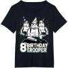 imageStar Wars Stormtrooper Party Hats Trio 8th Birthday Trooper TShirtBlack