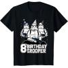 imageStar Wars Stormtrooper Party Hats Trio 8th Birthday Trooper TShirtBlack