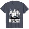 imageStar Wars Stormtrooper Party Hats Trio 8th Birthday Trooper TShirtHeather Blue